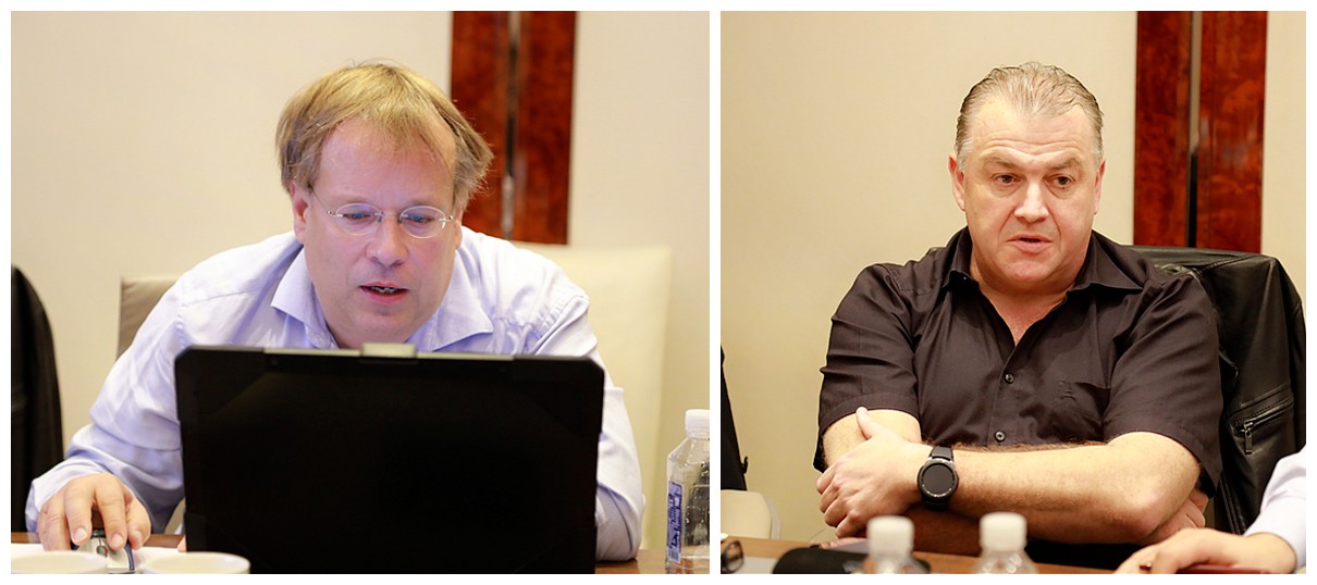 熊良虎赴京考察德国迪芬巴赫公司、、、ESATPOINT GLOBAL公司生态环保板材装备工艺