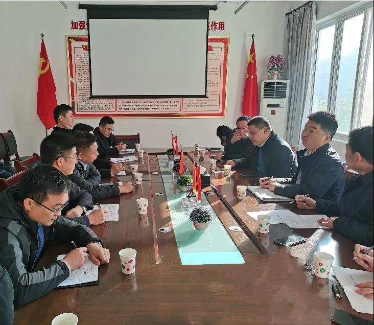 商南县委常委、、、副县长陈开锋到水情形公司商南县污水处理厂调研